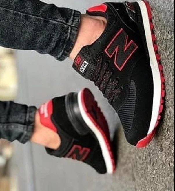 Black-Red New Balance Sports  Shoes Sneakers