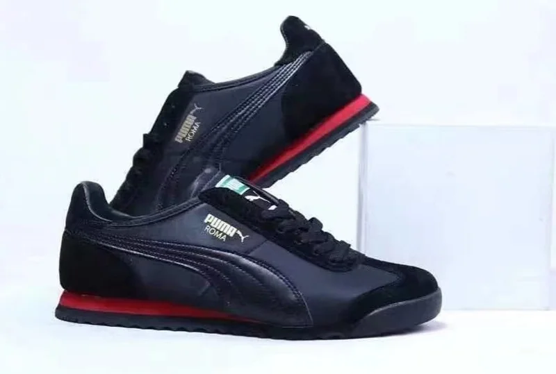 Black-Red PUMA Roma Sneaker