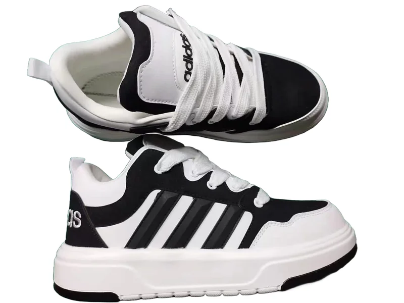 BLACK-WHITE ADIDAS CLASSIC SNEAKERS