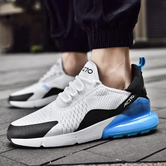 Black-White Blue Nike Sneakers Airmax 270