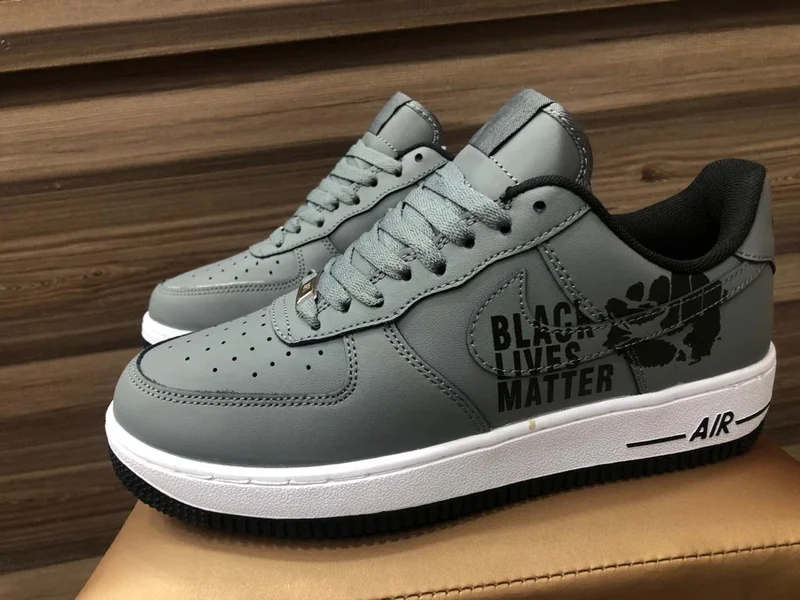 BLM Custom Black Lives Matter Air Force `1s Low Top