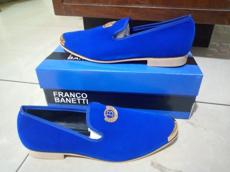 Blue Hermes Loafers  Slip-ons Shoes