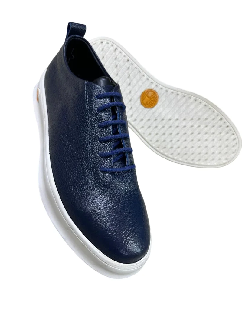 Blue High Quality Timberland Casual lowcuts-white sole.