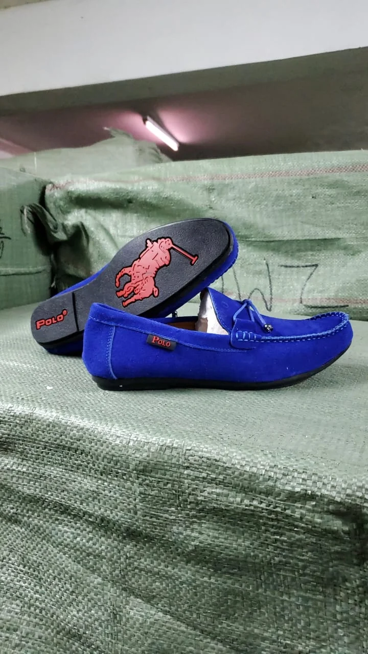 Blue Polo Loafers Men Shoes Footwear