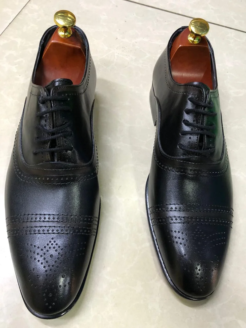 Bossini Formal Quality Premium Leather Men's Black Leather Shoes