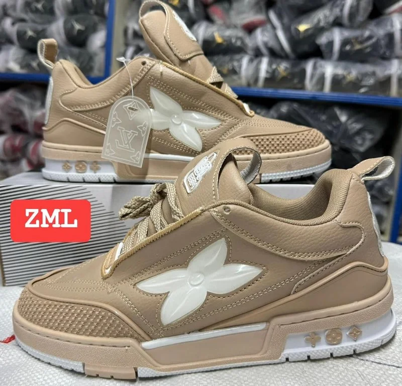 Brand New Louis Vuitton Skate Sneaker in Brown  & White