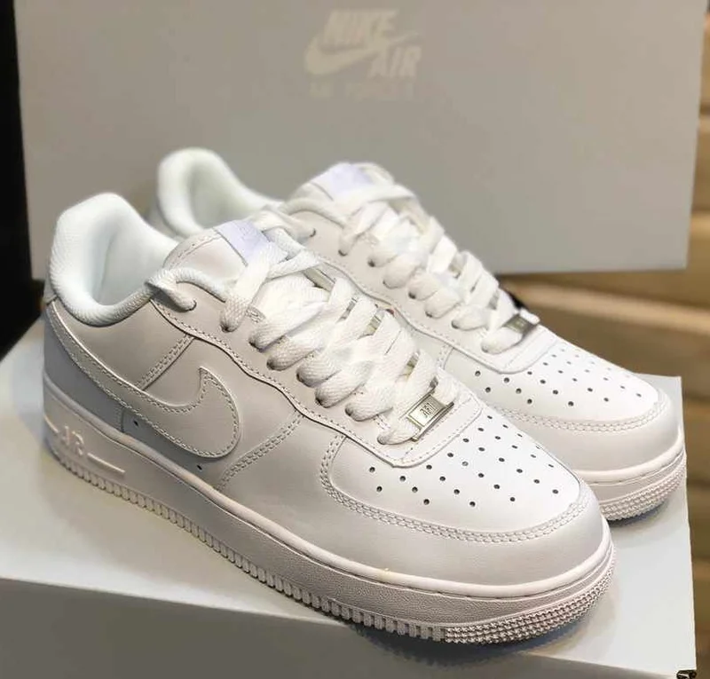 Brand new Nike Air Force 1 '07 'Triple White' sneakers (OG)