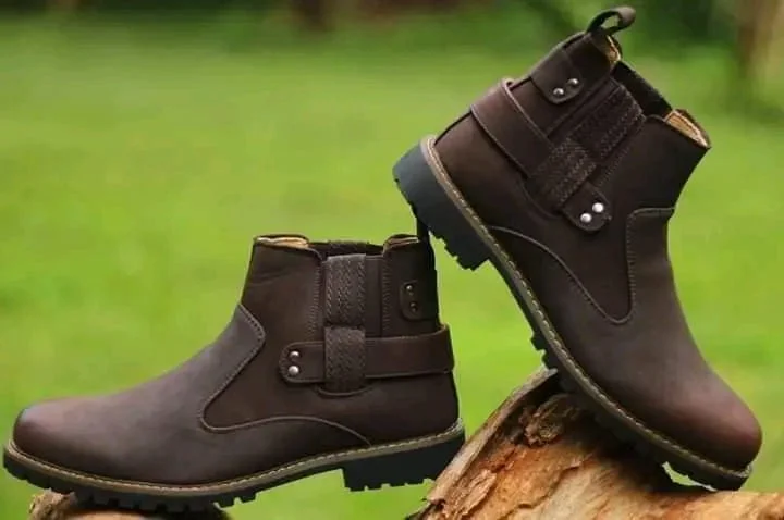 Brown Cacatua Men  Luxurious Boots Leather Casual Boots Ankle Boots