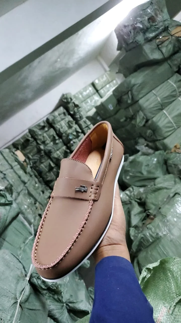 Brown Lacoste Mens Loafers Shoes