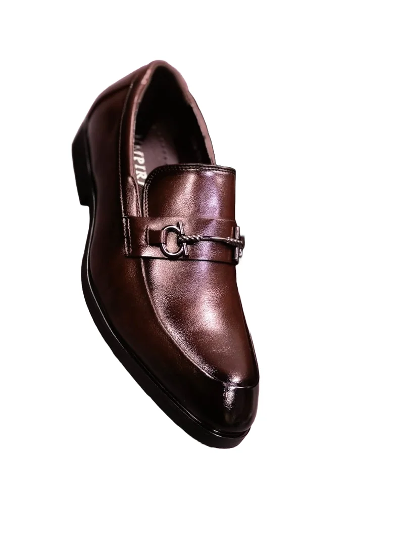 BROWN LEATHER LACE LESS OFFICIALS
