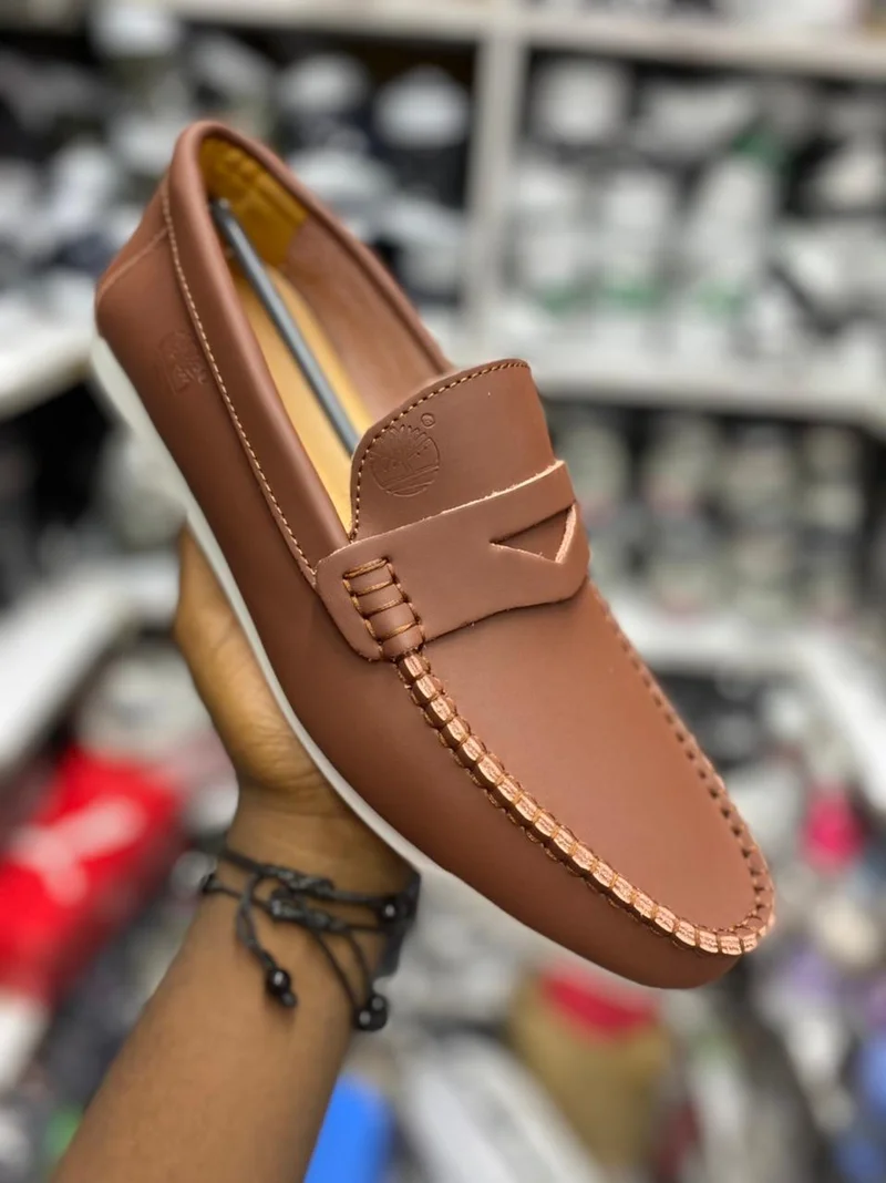 Brown Men's Slip on Timberland Mens Leather  Loafers