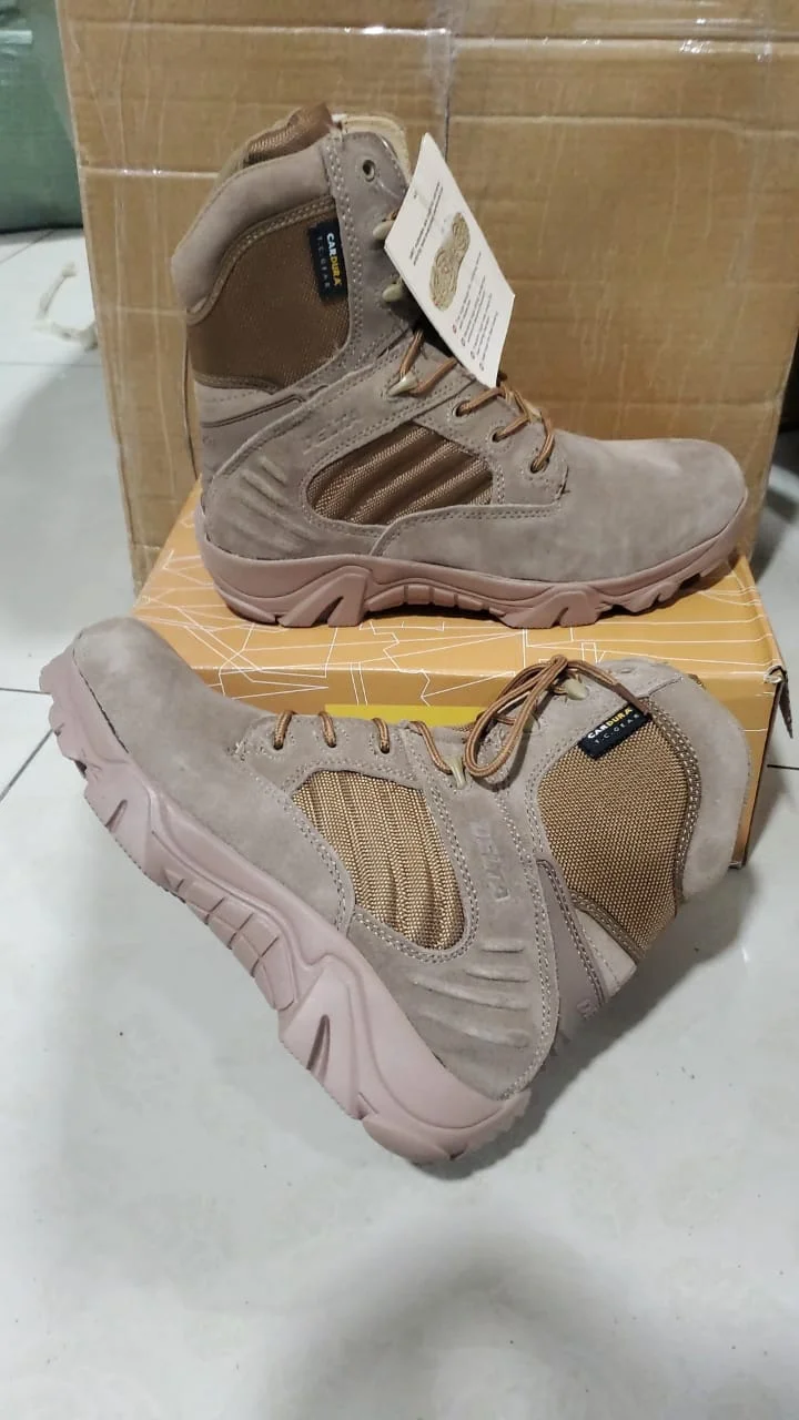 BROWN MILITARY DELTA  FASHION  DESERT BOOT FOR MEN AND WOMEN