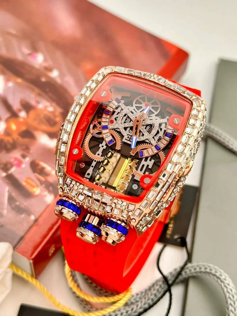 Bugatti Veyron Watch Fashion Casual Men's Mechanical Watch Red