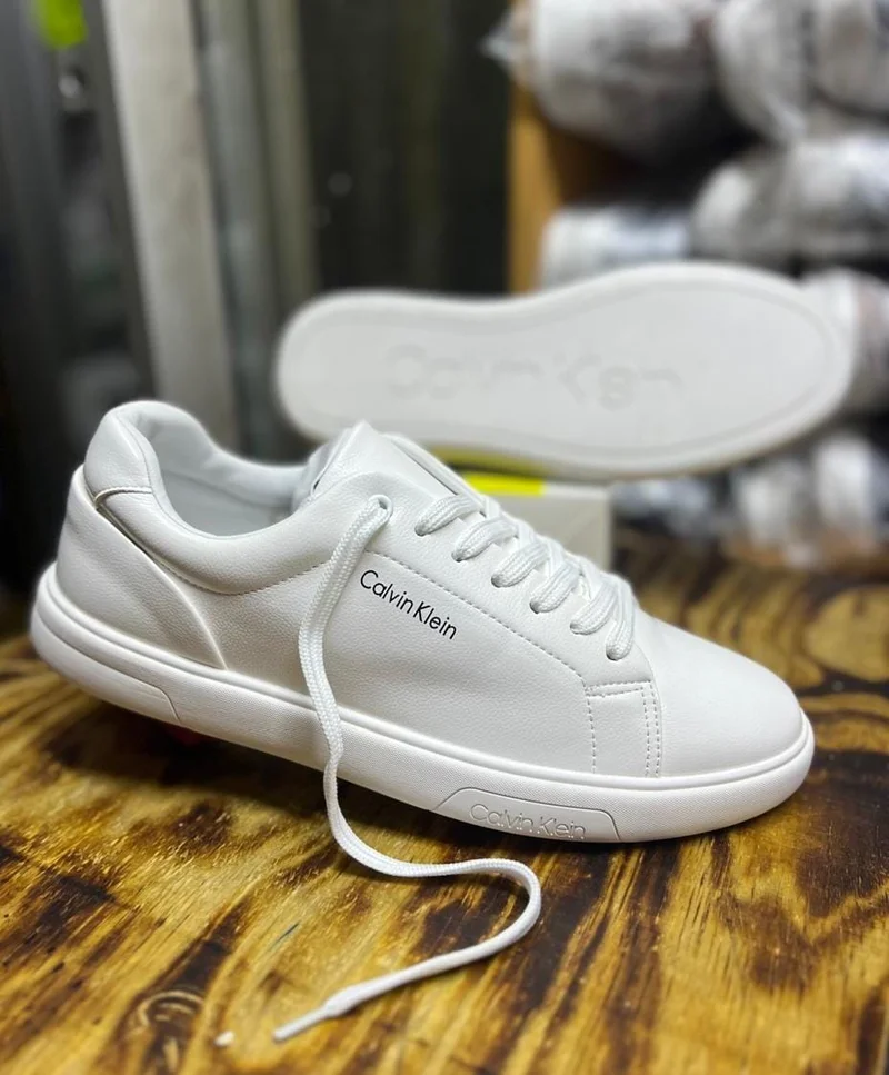 Calvin Clein  Casual Mens Sneakers:White