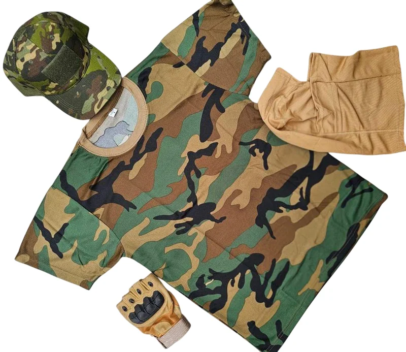 Camouflage Breathable Military Tactical Combat T Shirt