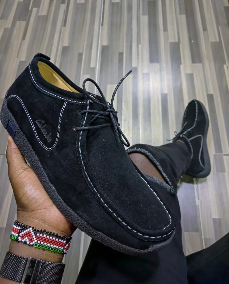 Casual Black Men Loafers Clarks Shoes