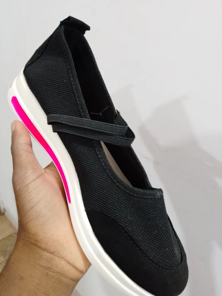 Casual Sneakers Ladies Sneakers Women's Slip-on Black Shoes