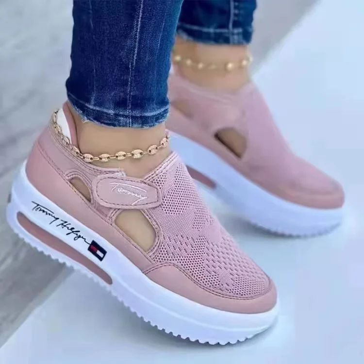 Casual Sneakers Tommy Hilfiger Ladies Sneakers Women's Slip-on Pink Shoes
