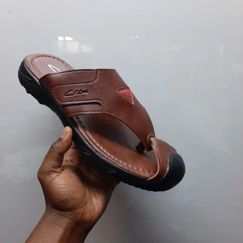 Catnun Mens Casual Wear Brown Solid Sandals