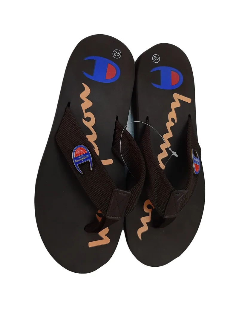 Championsc Smart Casual Thong Sandals-Brown