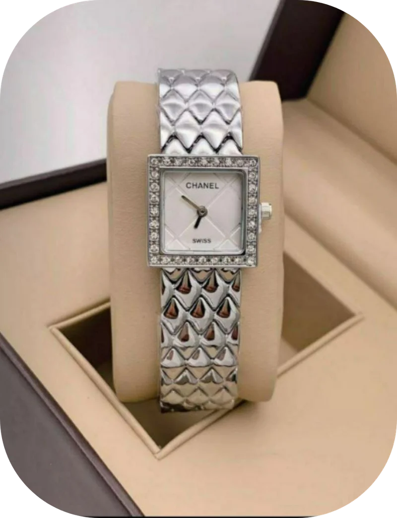 Chanel Timeless Elegance: A Swiss-Made Diamond Watch For Her/Women/Ladies