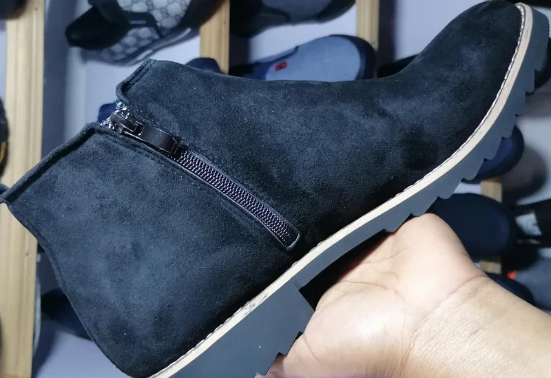 Chelsea Slip on casual Black Boots/Men Shoes Footwear