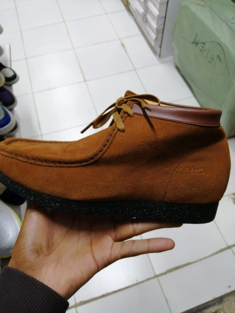Clark Wallabees Lace-Up Boots Suede Boots -Brown Moccassins Shoes
