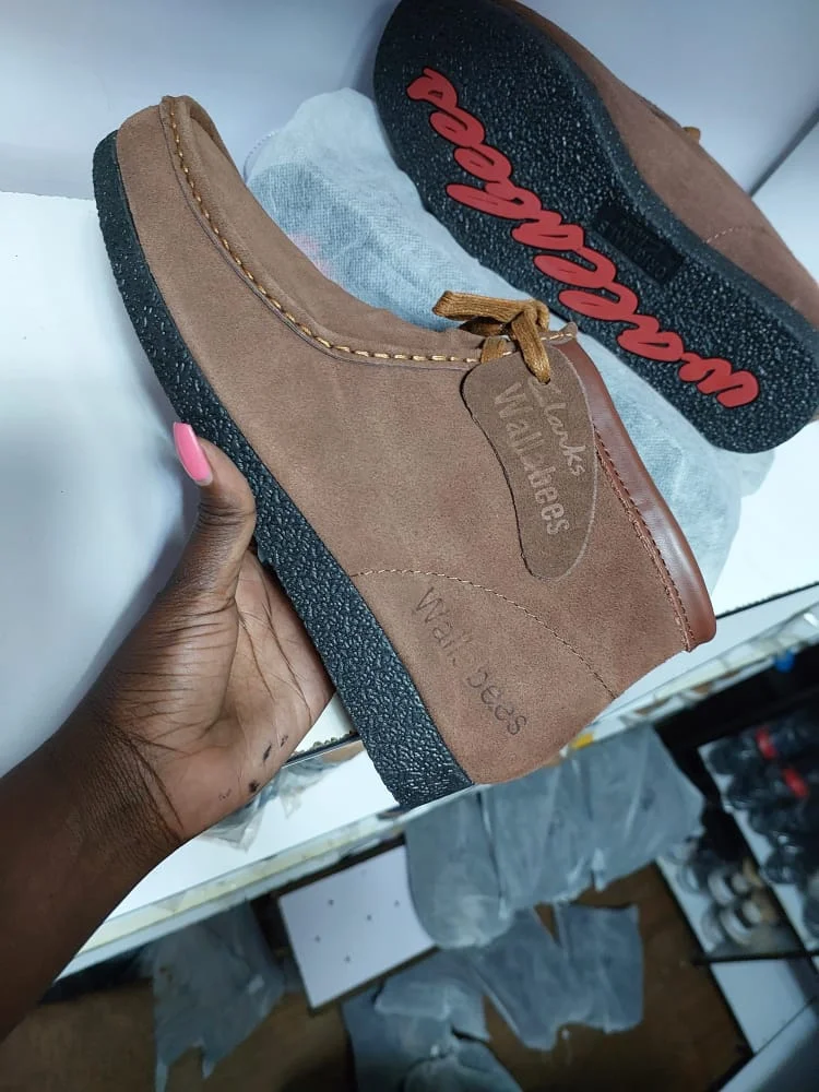 Clarks Boots Wallabee Brown Suede Boots Shoes Moccassins