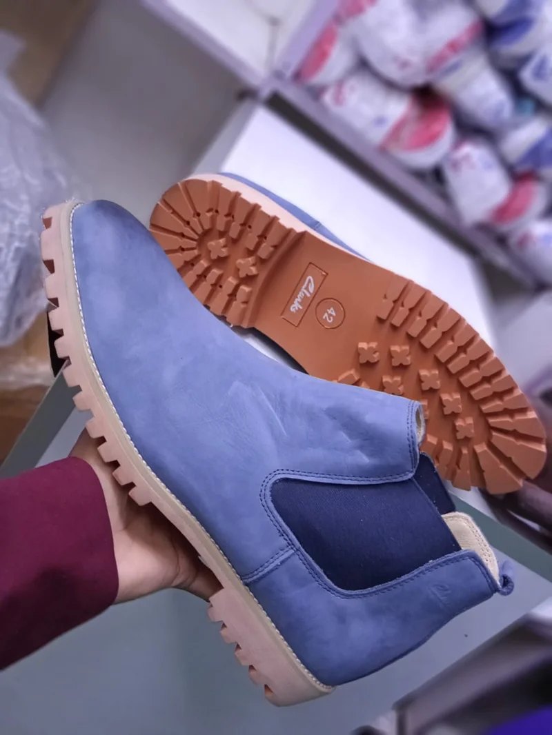Clarks Chelsea Boots Fashion Dark Blue Men