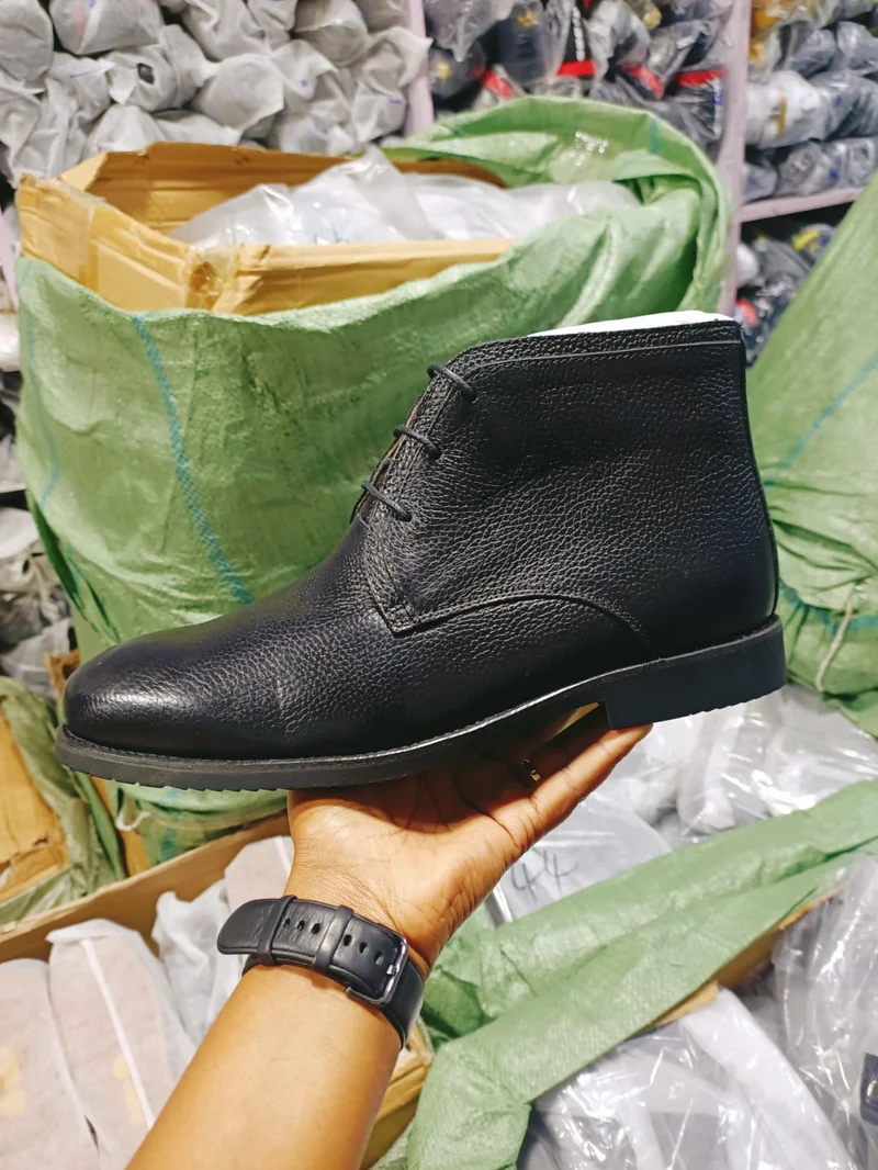 Clarks Genuine Leather Official Boots Coffee Black Mens Laced Shoes