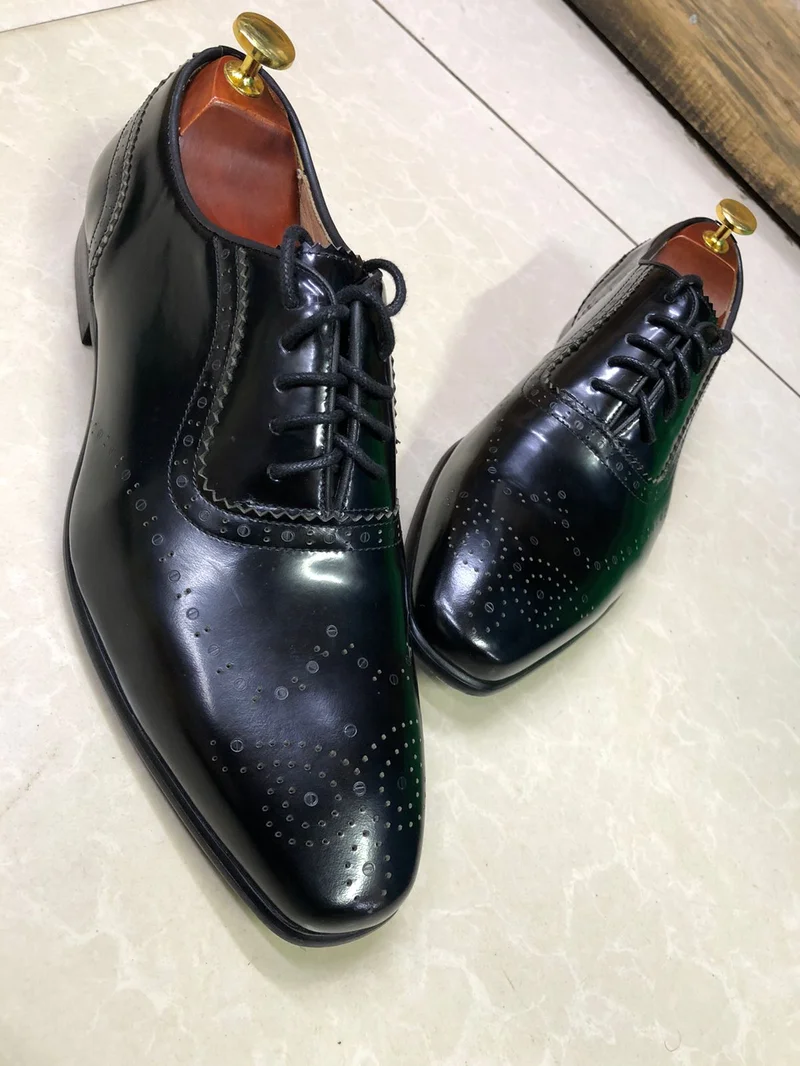 Clarks Laced Black Laced Leather Quality Official Shoes