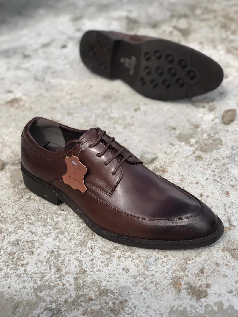 Clarks Laced Coffee Brown Laced Premium Leather Quality Official Shoes