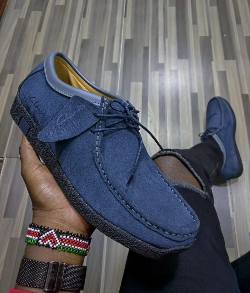 Clarks Wallabee Navy Blue Casual Shoes