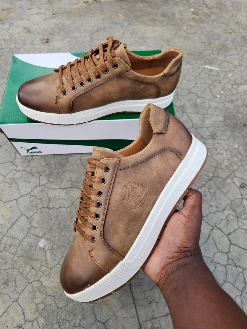 CLASSIC LEATHER  TIMBERLAND SNEAKERS-Brown