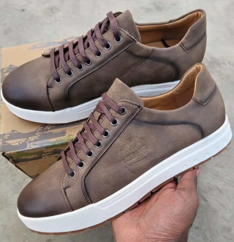 CLASSIC LEATHER  TIMBERLAND SNEAKERS-COFFEE