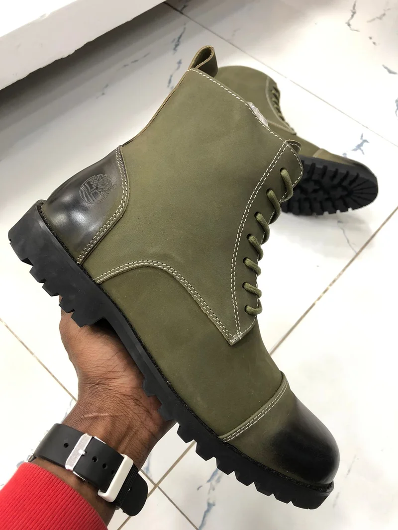 Classic Leather Timberland Boots for Mens Casual Shoes in Jungle Green