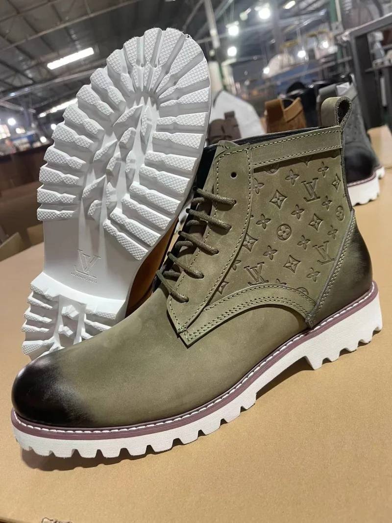 CLASSIC LOUIS VUITTON BOOTS SHOES-GRAY