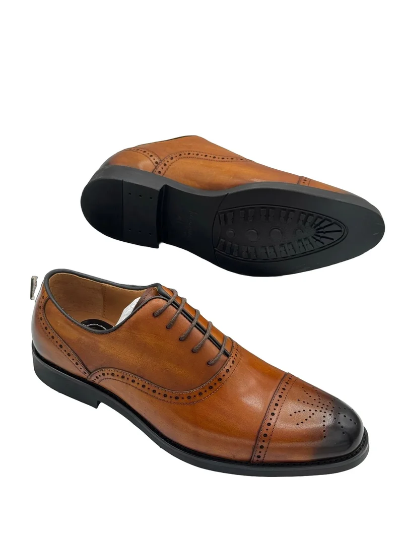CLASSIC OFFICIALS BROWN OXFORD SHOES