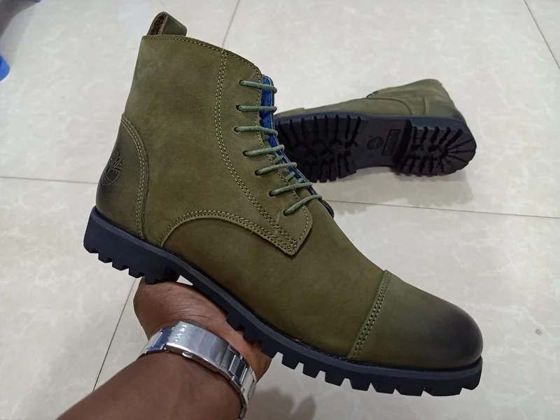 Classic Timberland Leather Boots for Mens Casual Shoes in Jungle Green