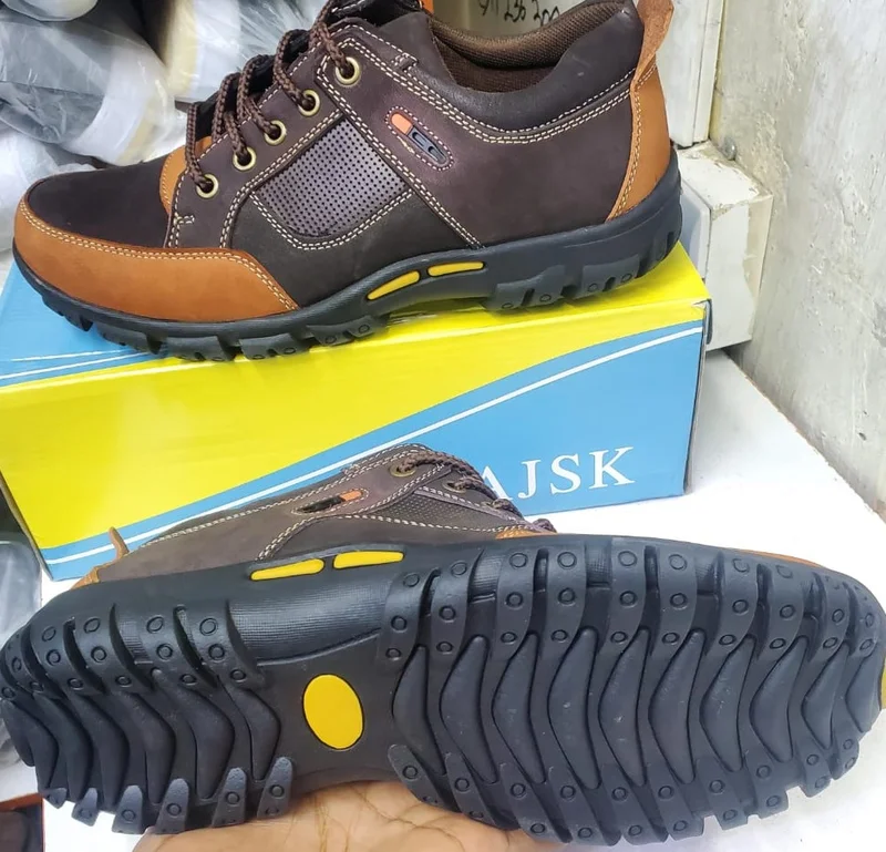Coffee - Mustard  Laced All-Terrain Outdoor AJSK Smart Casual Loafers