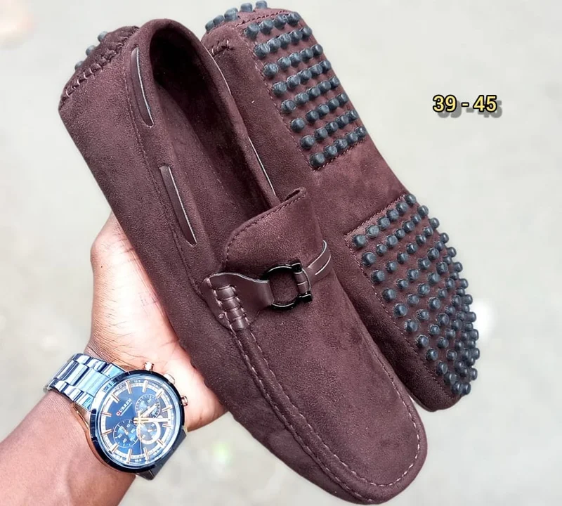 Coffee Brown Gucci Tods Suede Horsepit Loafers Mens Shoes