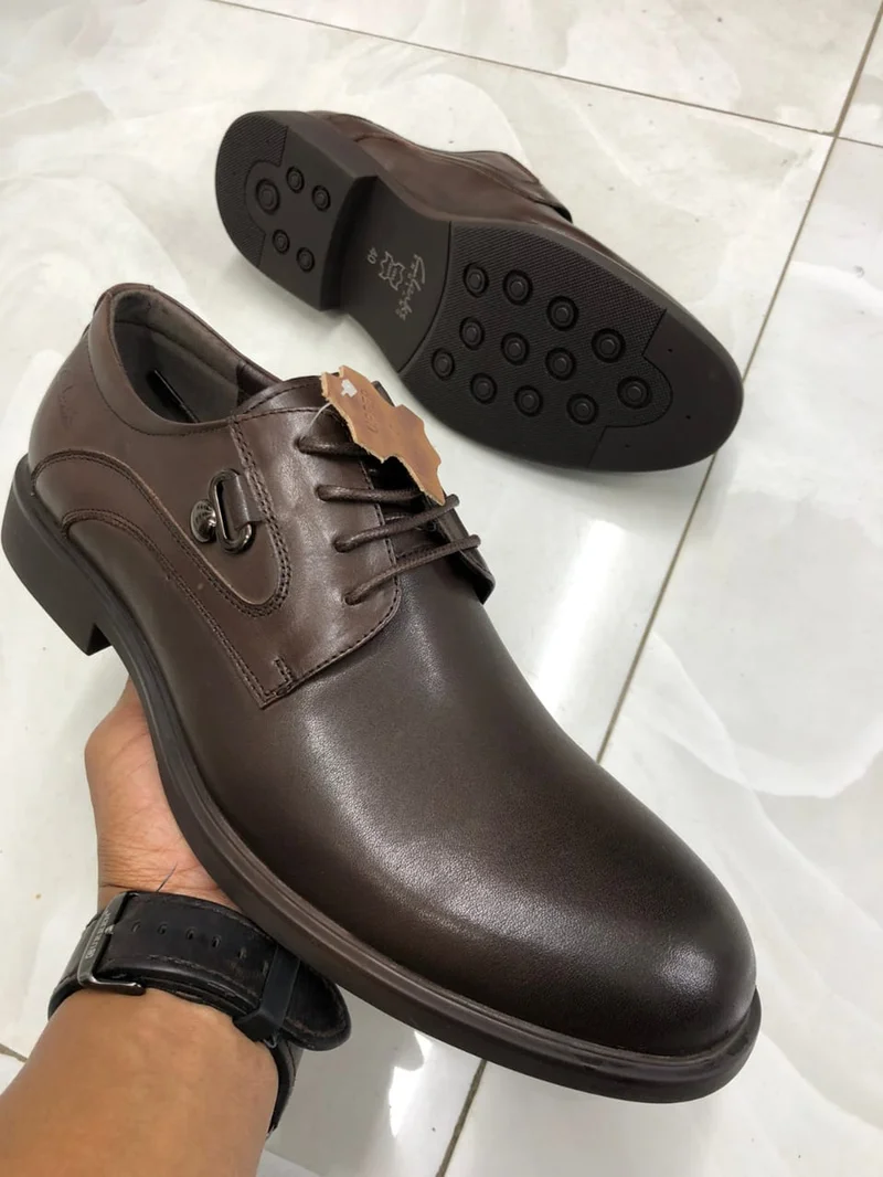 Coffee Brown John Foster Laced Quality Premium Leather Official Shoes