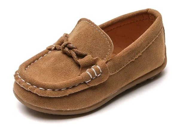 Coffee Brown Unisex Kids casual Low top shoes rubber Shoes