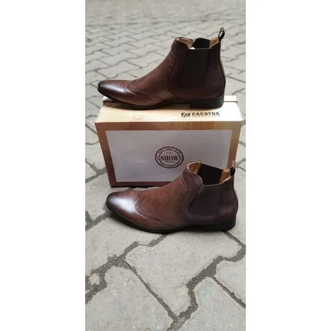 Coffee Slip On Cacatua Men Official And Casual Boots