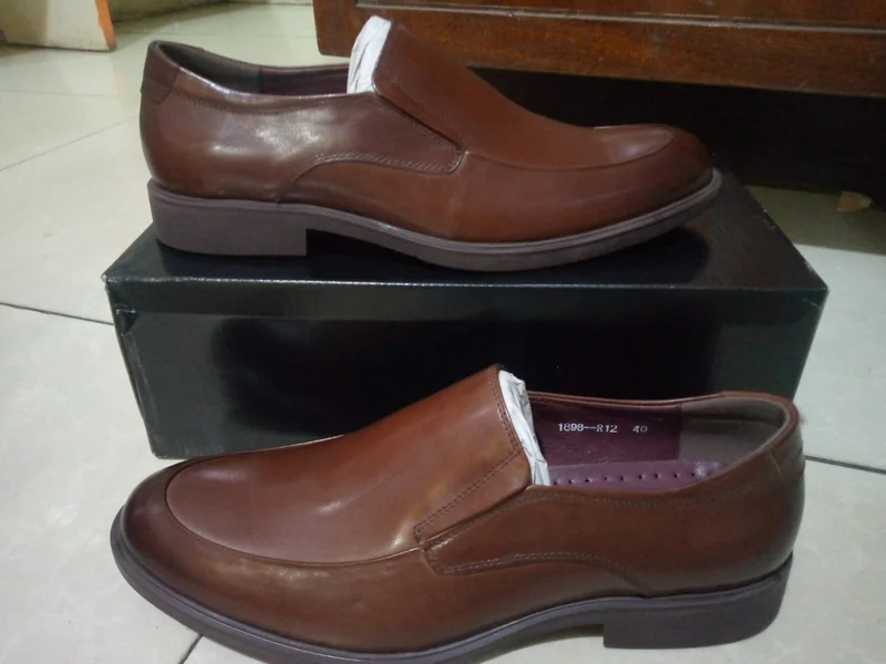 Coffee Slipon Franco Bannetti Officials Premium Leather Shoe