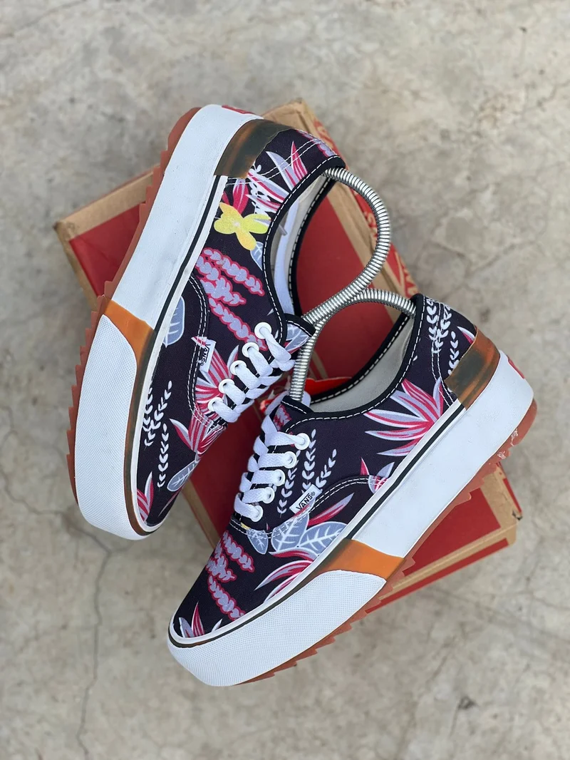 COLOURFUL PRINTED ERA -PALM TREE LOW TOP VANS