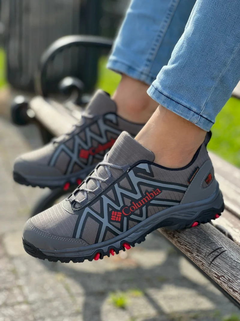 Columbia Waterproof Hiking Shoes Mens Sneakers Grey