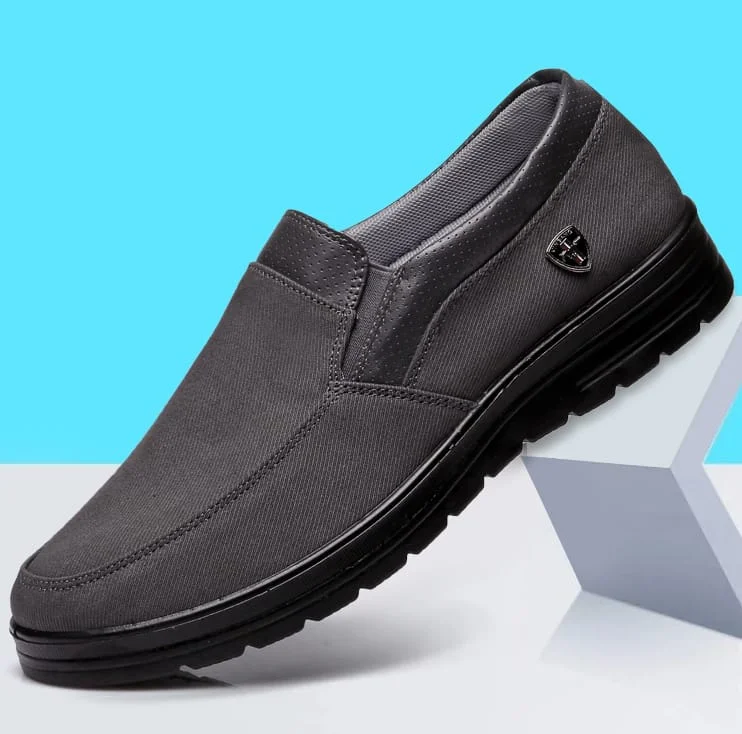 Comfort Fashion Slipon Mens Sneakers Grey