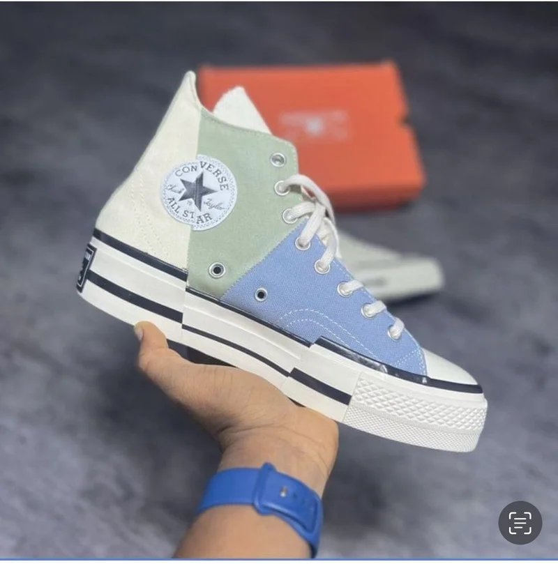converse high cut double sole  chuck 70s shoes -MULTICOLOR