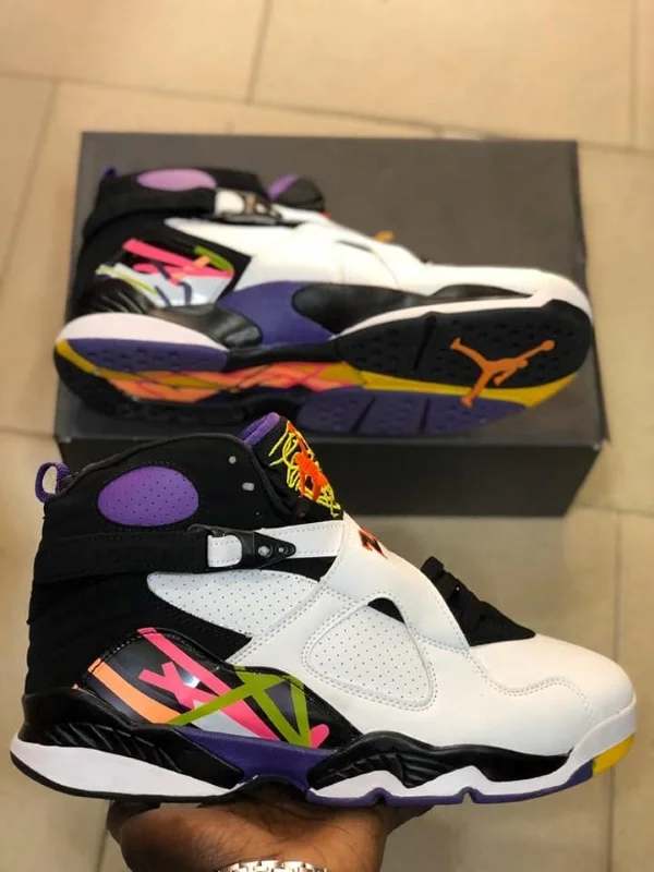 copy of Nike Air Jordan 8 Retro 3Peat White/Infrared